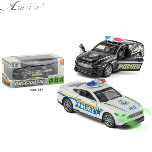 Машинка Die-CastCar Поліція світло звук K175B9 Машинка Die-CastCar Поліція світло звук K175B9