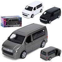 Машинка Автосвіт Volkswagen Transporter T5 Черный 12см  AS-1869