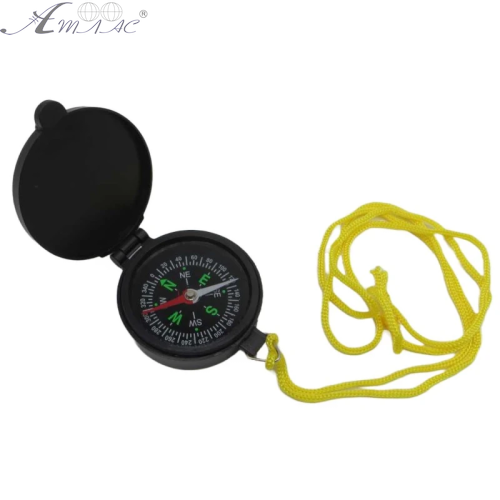 Брелок Компас пластик 4см складной Черный на шнурке 13974 Брелок Компас пластик 4см складной Черный на шнурке 13974