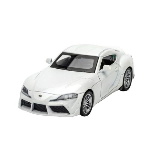 Модель Автопром Toyota Supra GR Белая металлическая инерционная 11см  4357