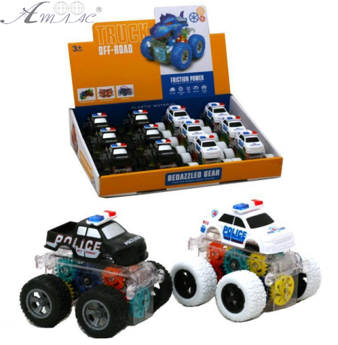 Игрушка Машинка Джип Police черный инерционный 9 см 401-08 фото 2 Игрушка Машинка Джип Police черный инерционный 9 см 401-08 фото 2