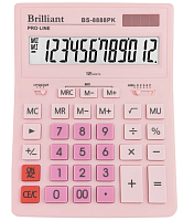Калькулятор Brilliant BS-8888РК настільний Рожевий 155 х 205 мм