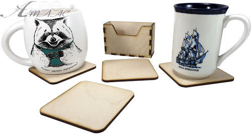 Костеры набор подкладок под чашки 4 шт в коробке 9 х 9 см AS-4250, F-0115 фото 2 Костеры набор подкладок под чашки 4 шт в коробке 9 х 9 см AS-4250, F-0115 фото 2