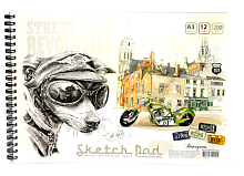 Альбом профи на спирали для акварели Фреш А 3 12 листов Ал-Акв-А3-12л-Сп1511