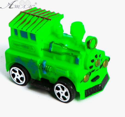 Игрушка Паровозики Набор из 4 штук 6 см в коробке  9503 фото 4