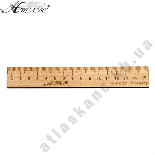 Линейка Деревянная 15 см напечатанная, только опт от 100 шт AS-0660, К-4064 Линейка Деревянная 15 см напечатанная, только опт от 100 шт AS-0660, К-4064