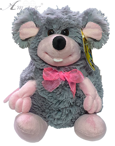Игрушка Мягкая Мышка с бантом 25 см B067 Игрушка Мягкая Мышка с бантом 25 см B067