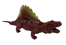 Іграшка силіконова антистрес, Динозавр коричневий з хребтом 20см  12475