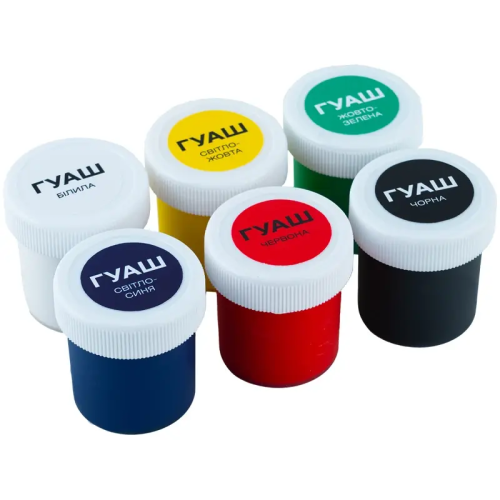 Гуашь набор Kite Classic 6 цветов 20мл K-062 фото 2 Гуашь набор Kite Classic 6 цветов 20мл K-062 фото 2