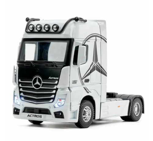 Машинка Автопром Mercedes Actros фура белая металл инерционная 31см 7540 фото 2 Машинка Автопром Mercedes Actros фура белая металл инерционная 31см 7540 фото 2