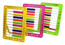 Счеты детские с ножкой, пластиковые 15,5 х 22 см  02689