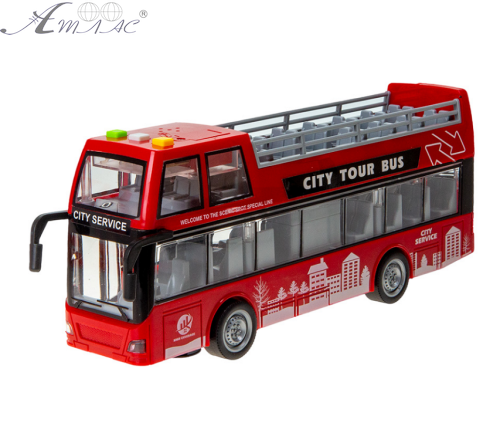 Іграшка Автобус Shuttle Bus кабріо двоповерховий червоний 28 см WY916A Іграшка Автобус Shuttle Bus кабріо двоповерховий червоний 28 см WY916A