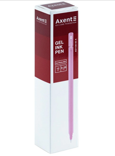 Ручка гелевая Axent Ultraline 0.28 мм синяя  AG1120-02-А  фото 2