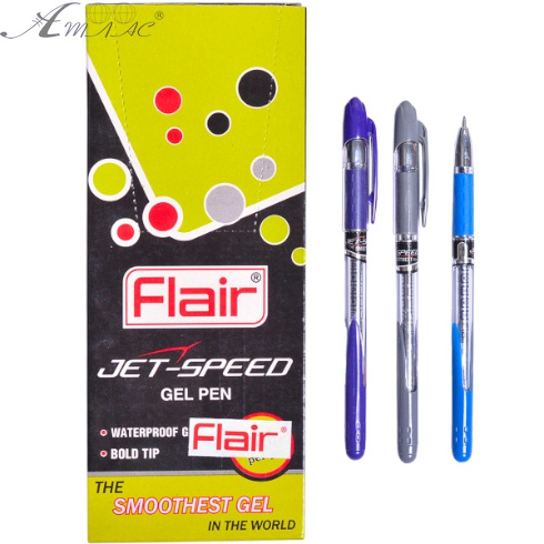 Ручка гелева Flair Jet-speed cині, різнокольорові 12462 Ручка гелева Flair Jet-speed cині, різнокольорові 12462