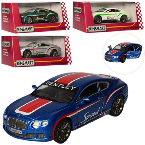 Машинка Kinsmart Bentley Contin. GT Speed 2012 разрисованные KT5369W Машинка Kinsmart Bentley Contin. GT Speed 2012 разрисованные KT5369W