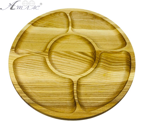 Деревянная доска менажница 4 отделения 29 см 07967 Деревянная доска менажница 4 отделения 29 см 07967