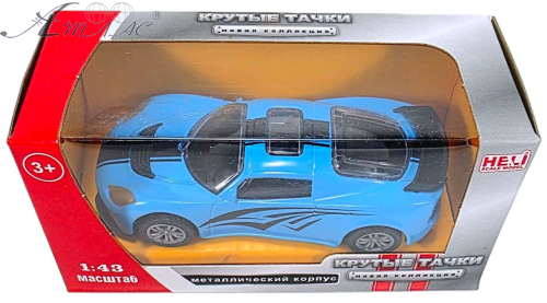 Машинка Крутые Тачки метал 10см блакитна 43039-1 Машинка Крутые Тачки метал 10см блакитна 43039-1