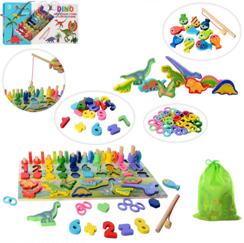 Игрушка Деревянная Dino Учебно - игровая доска  MD 2758