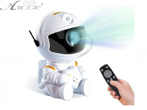 Нічник-проектор Космонавт лазер 12 см з пультом 13842 фото 3 Нічник-проектор Космонавт лазер 12 см з пультом 13842 фото 3