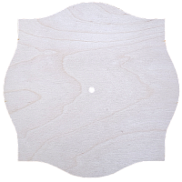 Основа для часов из фанеры 4 мм № 10 Квадрат с округлостями 30 x 30 см AS-4559, В-0172