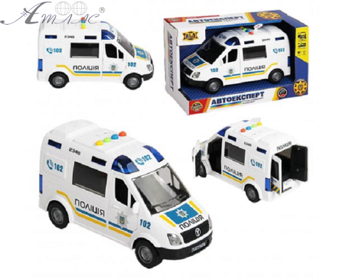 Машинка АвтоЕксперт Поліція інерційна 22 см 69609 фото 2