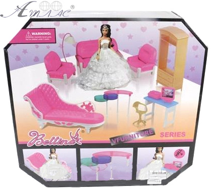 Игрушка Набор "Bettina" Гостиная №1 с куклой 66859 Игрушка Набор "Bettina" Гостиная №1 с куклой 66859
