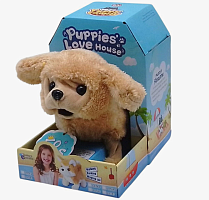 Интерактивная игрушка Песик бежевый ходит и лает 16336