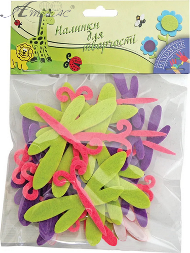 Наклейки 1 Вересня Бабки, повсть 15 шт кольорові, м'які 950214