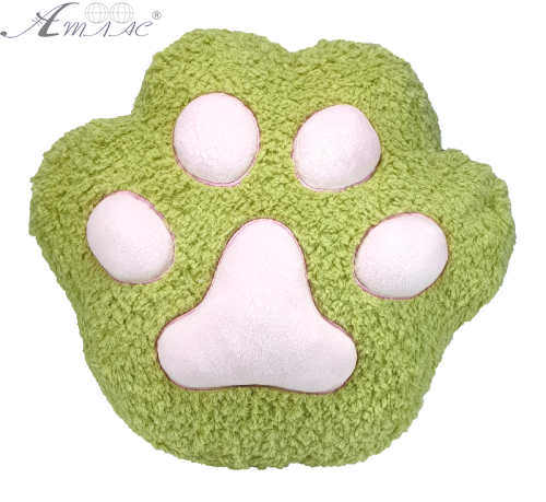 Іграшка м'яка подушка відбиток лапки Салатова 30 х 25 х 15 см 15513