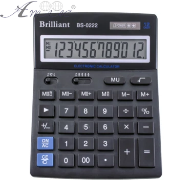 Калькулятор Brilliant BS-0222 настільний 12розр. 2 пам'яті 176 х 140мм Калькулятор Brilliant BS-0222 настільний 12розр. 2 пам'яті 176 х 140мм