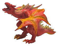 Игрушка Дракон фигурка Оранжевый стоит 16см резина  11266