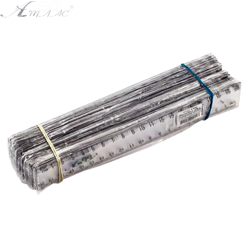 Линейка 20 см прозрачная в упаковке AS-0606, К-9080 фото 3 Линейка 20 см прозрачная в упаковке AS-0606, К-9080 фото 3