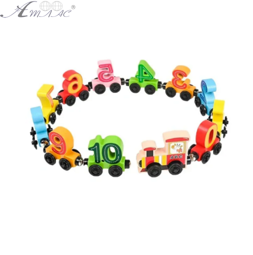 Игрушка Деревянная Паровозик Математический на магнитах С61400 фото 2 Игрушка Деревянная Паровозик Математический на магнитах С61400 фото 2