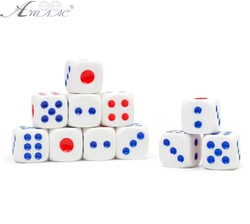 Кубики кості гральні зарики 1 шт 1,5см 04286 Кубики кості гральні зарики 1 шт 1,5см 04286