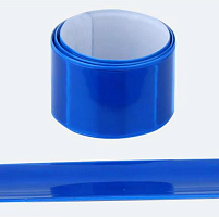 Браслет світловідбиваючий флікер синій 30х3см  10026