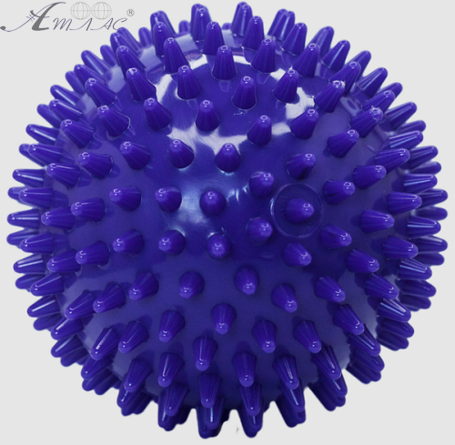 Игрушка Мячик 10 см с шипами массажный жесткий 04121 Игрушка Мячик 10 см с шипами массажный жесткий 04121