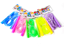 Скакалка пластиковая цветная яркая длинна 2,70м   09558