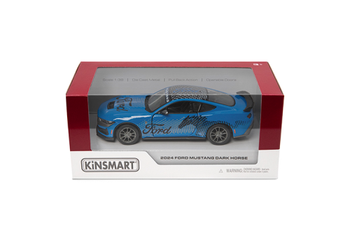 Машинка Kinsmart Ford Mustang 2024 Dark Horse KT5455W фото 2 Машинка Kinsmart Ford Mustang 2024 Dark Horse KT5455W фото 2