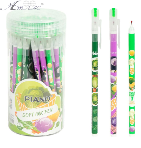 Ручка кулькова Piano 0,7 мм синя  PТ-1106