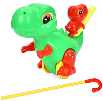 Игрушка Каталка Динозавр пластик 26 см  0536  