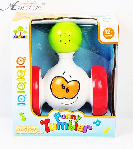 Игрушка Неваляшка на колесах, музыка, свет SL83501 Игрушка Неваляшка на колесах, музыка, свет SL83501