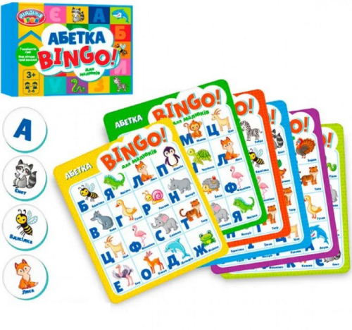 Игра Настольная Азбука Бинго  26,5х20,5х5,5  см  TG 006