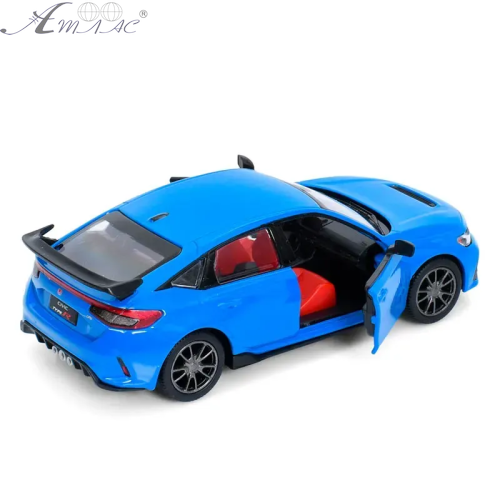 Машинка Kinsmart Honda Civic Type R 2024 Синя KT5472W фото 2 Машинка Kinsmart Honda Civic Type R 2024 Синя KT5472W фото 2