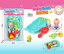 Игрушка Пупс в ванночке и аксессуарами 30 см 669-228А1