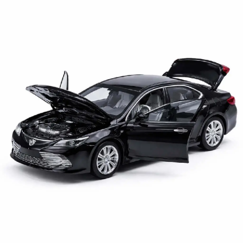 Машинка Автопром Toyota Camry черная металл свет звук 14 см  68459 фото 2