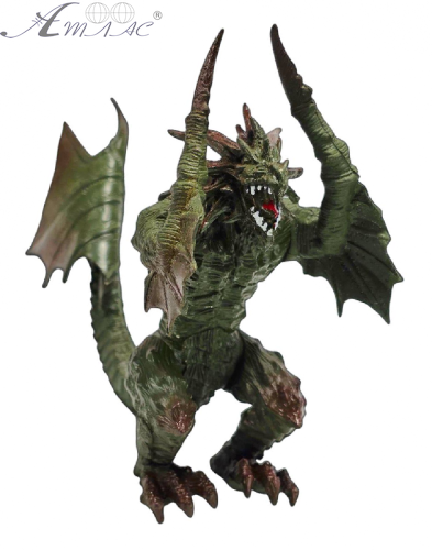 Игрушка Дракон фигурка Зеленый темный стоит 16см резина 01505 Игрушка Дракон фигурка Зеленый темный стоит 16см резина 01505