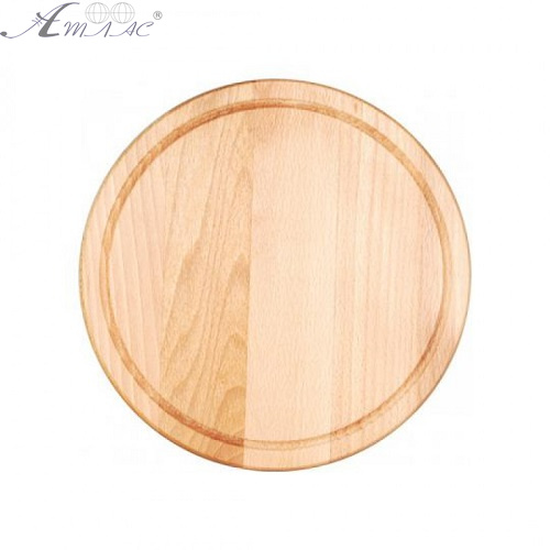 Деревянная доска круглая диаметром 24 см Бук 15197 Деревянная доска круглая диаметром 24 см Бук 15197