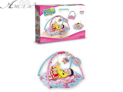 Игровой Коврик для малыша Happy Space розово-голубой JL616 Игровой Коврик для малыша Happy Space розово-голубой JL616