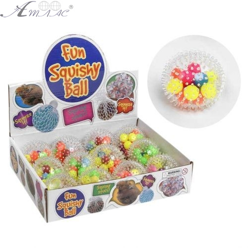 Іграшка М'ячик антистрес їжачок з кульками всередині 5 см  24-3-162