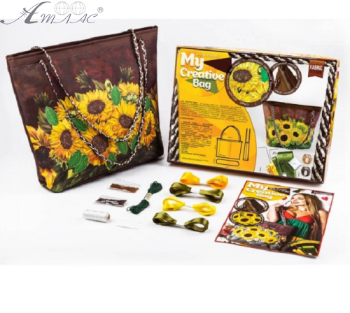 Набір для творчості Вишивка сумки Стрічками та бісером My Creative Bag МСВ-01-03 фото 2 Набір для творчості Вишивка сумки Стрічками та бісером My Creative Bag МСВ-01-03 фото 2